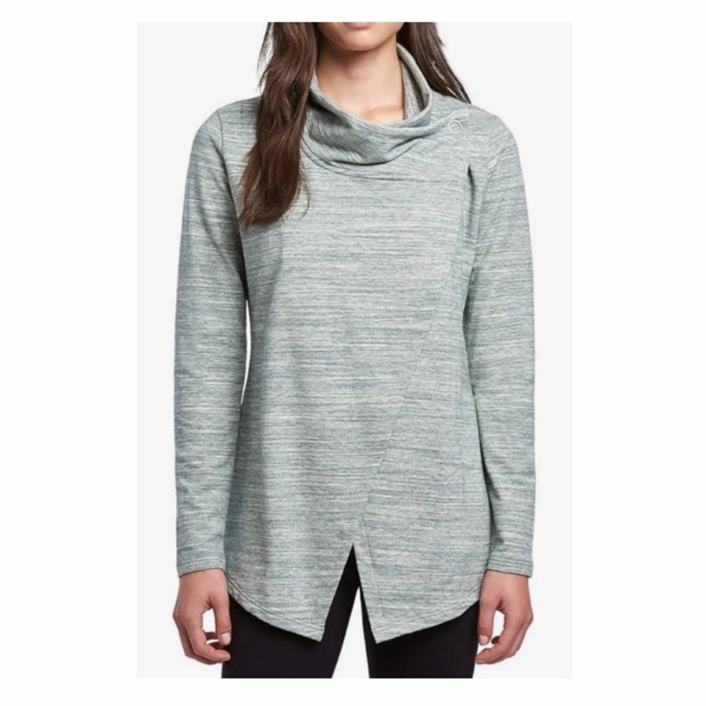 Danskin French Terry Bliss Wrap Sweater